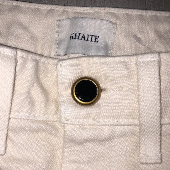KHAITE Women's Cream Jeans Size 29 - Picture 8 of 12
